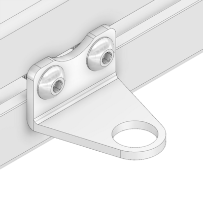 66-212-1 MODULAR SOLUTIONS ALUMINUM BRACKET 12MM SENSOR HOLDING